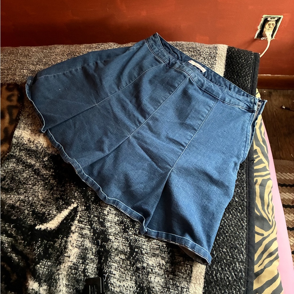 SO Clothing high rise denim skirt, size 12, 30-32”